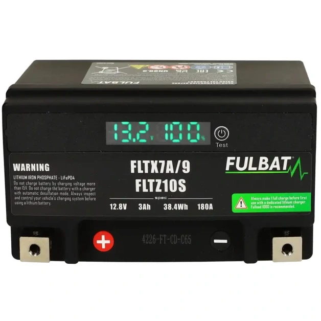 FULBAT FLTX7A/9-FLTZ10S 12V 3Ah 180A L+ LiFePO4 lithiová motobaterie