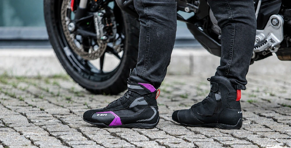 TXR Dámské boty na motorku Xline černo-růžové 39