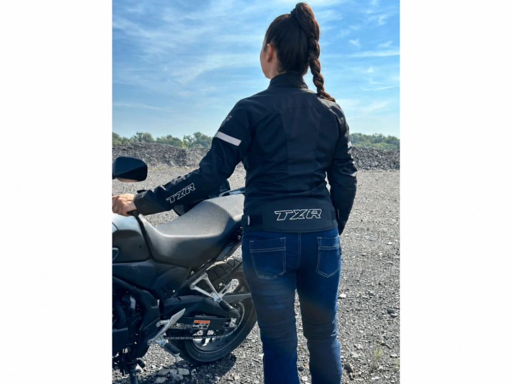 TXR Dámská bunda na motorku Summer černá M