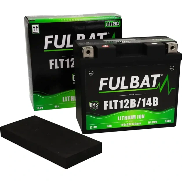 FULBAT FLT12B/14B 12V 6Ah 360A L+ LiFePO4 lithiová motobaterie