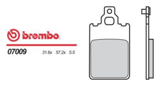 BREMBO brzdové destičky moto 07009