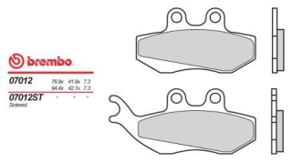 BREMBO brzdové destičky moto 07012