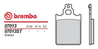BREMBO brzdové destičky moto 07013