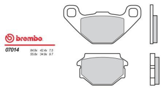 BREMBO brzdové destičky moto 07014