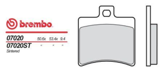 BREMBO brzdové destičky moto 07020