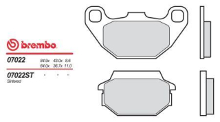 BREMBO brzdové destičky moto 07022