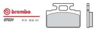 BREMBO brzdové destičky moto 07031