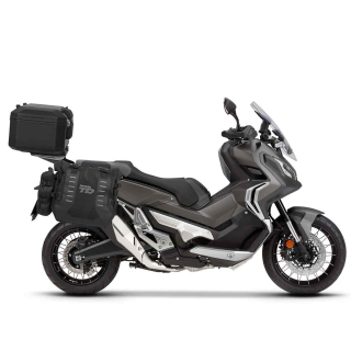 SHAD Kompletní sada sedlových brašen TERRA TR40 adventure a hliníkového kufru SHAD TERRA TR55 PURE BLACK, včetně montážní sady HONDA X-ADV 750