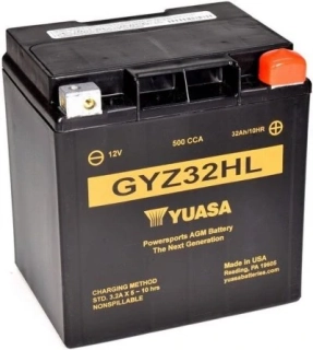 YUASA Motobaterie HP MF AGM GYZ32HL 12V 32Ah 500A (166x126x175mm) T14 "+ P"
