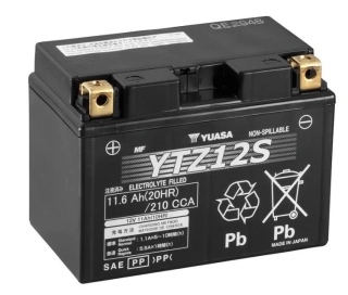 YUASA Motobaterie HP MF AGM YTZ12S 12V 11Ah 210A (150x87x110mm) T11 "+ L"