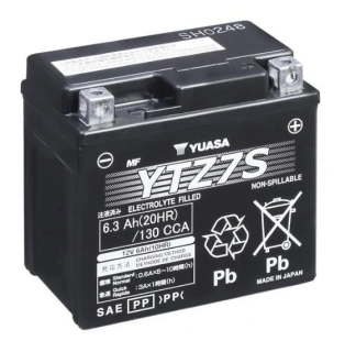 YUASA Motobaterie HP MF AGM YTZ7S 12V 6Ah 130A (113x70x105mm) T5 "+ P"