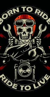TXR Multifunkční šátek Born to ride 2