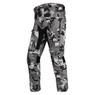 TXR Kalhoty na motorku Cargo 2 Camo šedé L