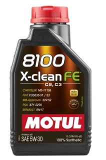 MOTUL Motorový olej 8100 X-Clean FE 5W30 1L
