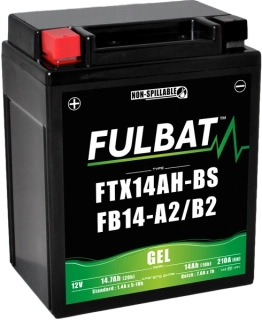 FULBAT FB14-A2 12V 14Ah 175A (12N14-4A, YB14-A2) 135x90x167mm L+ GEL bezúdržbová motobaterie