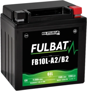 FULBAT FB10L-A2/B2 12V 11Ah 120A (YB10L-A2/B2) 133x90x145mm P+ GEL bezúdržbová motobaterie