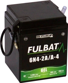 FULBAT 6N4-2A/A-4 6V 4Ah 25A 71x71x93mm P+ GEL bezúdržbová motobaterie