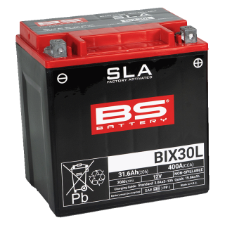 BS-BATTERY V továrně aktivovaný akumulátor BIX30L (FA) (YIX30L (FA)) SLA