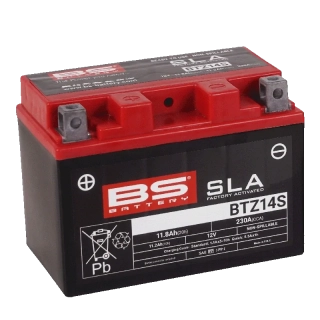 BS-BATTERY BTZ14S 12V 11.2Ah 230A (YTZ14S) 150x88x110mm L+ AGM bezúdržbová motobaterie
