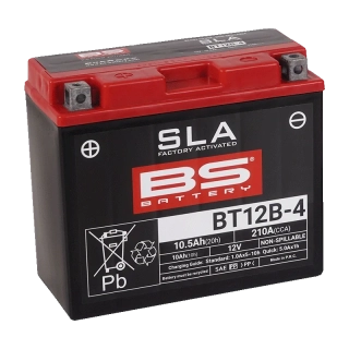 BS-BATTERY BT12B-4 12V 10Ah 210A (YT12B-4) 150x69x130mm L+ AGM bezúdržbová motobaterie