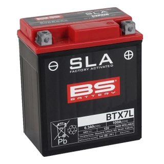 BS-BATTERY BTX7L 12V 6Ah 100A (YTX7L) 113x70x130mm P+ AGM bezúdržbová motobaterie