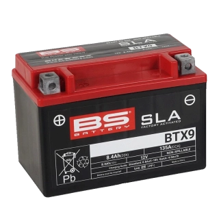 BS-BATTERY BTX9 12V 8Ah 135A (YTX9) 150x87x105mm L+ AGM bezúdržbová motobaterie