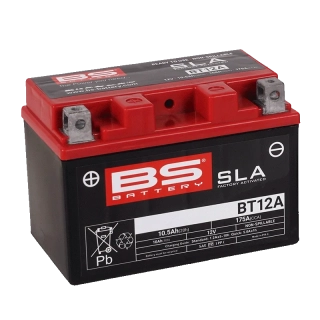 BS-BATTERY BT12A 12V 9.5Ah 175A (YT12A) 150x87x105mm L+ AGM bezúdržbová motobaterie