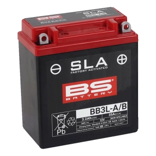 BS-BATTERY BB3L-A/B 12V 3Ah 35A (YB3L-B, YB3L-A) 98x56x110mm P+ AGM bezúdržbová motobaterie