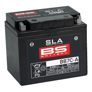 BS-BATTERY BB7C-A 12V 8Ah 80A (YB7C-A) 129x89x114mm P+ AGM bezúdržbová motobaterie