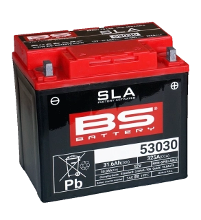 BS-BATTERY 53030 12V 30Ah 325A 184x124x170mm P+ AGM bezúdržbová motobaterie