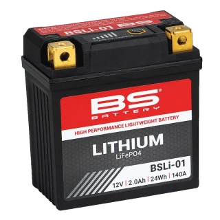 BS-BATTERY BSLI-01 12V 2Ah 140A P+ LiFePO4 lithiová motobaterie
