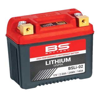 BS-BATTERY BSLI-02 12V 2Ah 140A LiFePO4 lithiová motobaterie