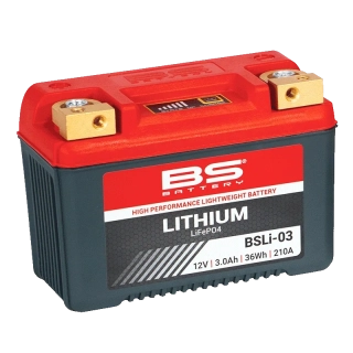 BS-BATTERY BSLI-03 12V 3Ah 210A L+ LiFePO4 lithiová motobaterie