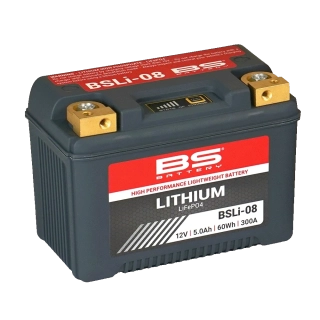 BS-BATTERY BSLI-08 12V 5Ah 300A P+ LiFePO4 lithiová motobaterie