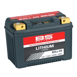 BS-BATTERY BSLI-09 12V 7,5Ah 480A L+ LiFePO4 lithiová motobaterie