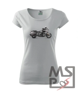 Dámské Triko s moto motivem 221 Goldwing XS bílé
