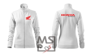 Dámská mikina s motivem Honda zipová 10 2XL bílá