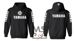 Mikina s motivem Yamaha černá L