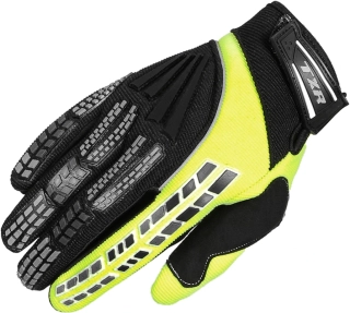 TXR Dětské rukavice na motorku Rush černo-fluo žluté 5