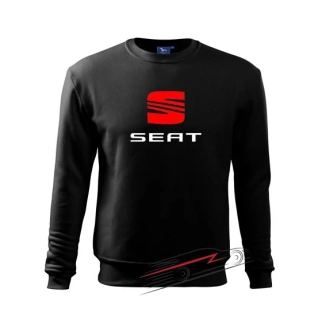 Pánská mikina s motivem Seat 049 černá M