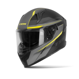 TXR Integrální helma na motorku Raptor černo-šedo-fluo žlutá L