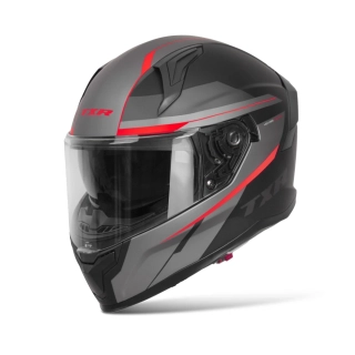 TXR Integrální helma na motorku Raptor černo-šedo-červená XL