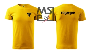 MSP Pánské triko s motivem Triumph 25 žluté L