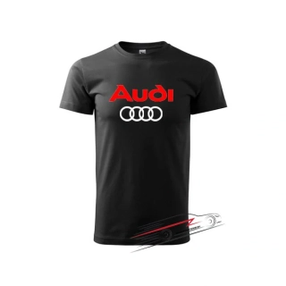 Pánské triko s motivem AUDI 02 černé XS
