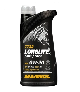 MANNOL Motorový olej 7722 Longlife 508/509 0W-20 – 1L