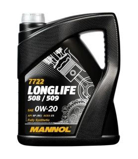 MANNOL Motorový olej 7722 Longlife 508/509 0W-20 – 5L