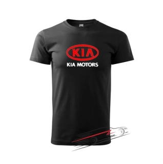 Pánské triko s motivem Kia černé 2XL