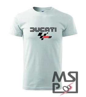 MSP Triko s motivem Ducati MotoGP M bílé