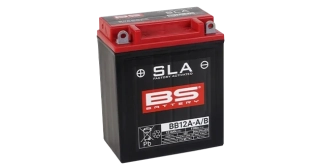 BS-BATTERY BB12A-A/B 12V 12Ah 150A (YB12A-A, YB12A-B) 134x80x161mm L+ AGM bezúdržbová motobaterie
