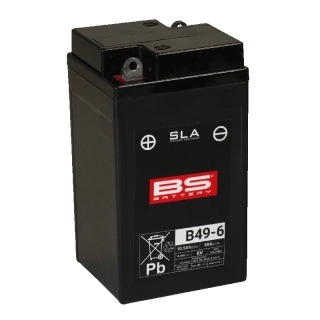 BS-BATTERY B49-6 6V 10Ah 80A 91x83x159mm L+ AGM bezúdržbová motobaterie